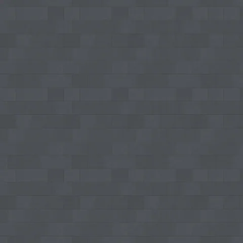 Seamless natural slate roofing texture, one repeat 1 m × 1.266 m, shown over a 3.798 m square