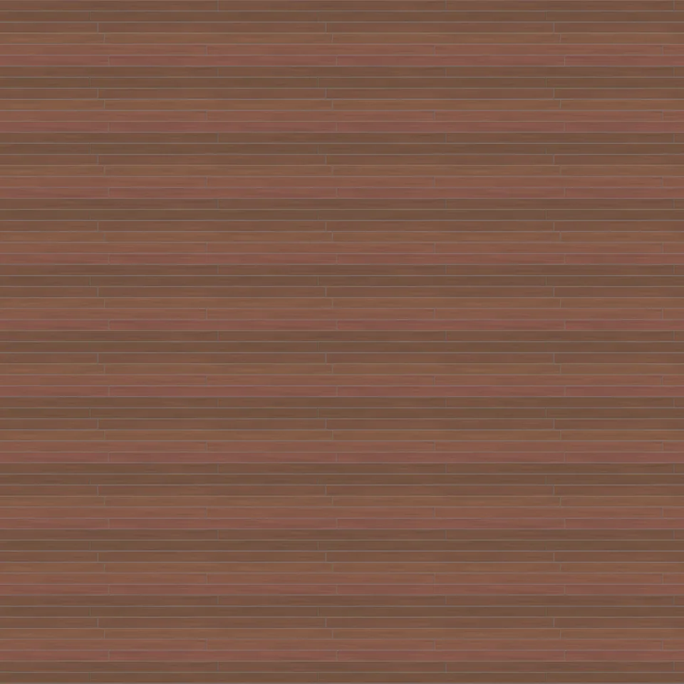 Seamless ipe hardwood decking texture, 145 mm wide quarter-sawn boards 3 m long, one repeat 3 m × 870 mm, shown over a 9 m square