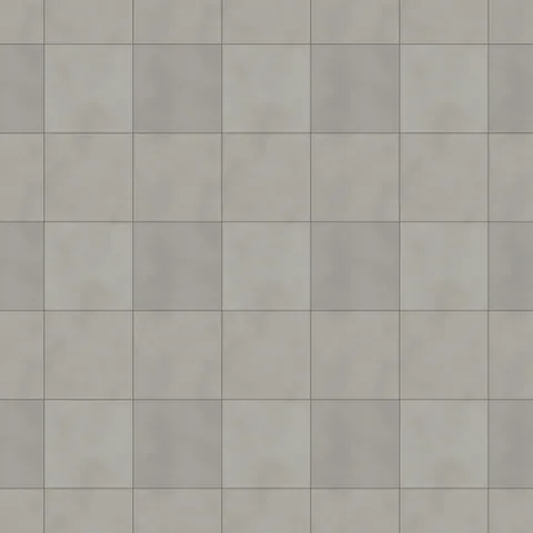 Seamless concrete paving slabs texture, one repeat 1.2 m × 1.2 m, shown as a 3×3 repeat