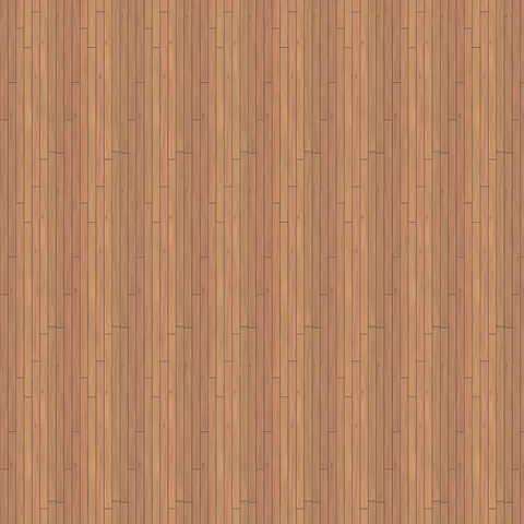 Seamless vertical larch cladding texture, 110 mm wide flat-sawn boards 2.4 m long, one repeat 880 mm × 2.4 m, shown over a 7.2 m square