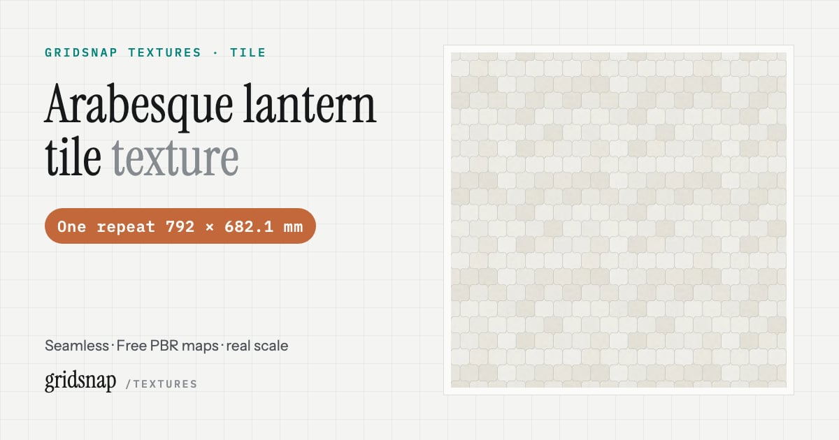Tiling Normal Texture Arabesque lantern tile texture — seamless, free PBR at real scale ...
